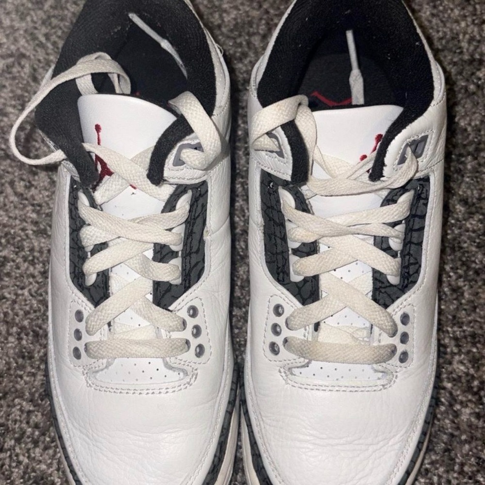 Jordan Kids White and Black Sneakers